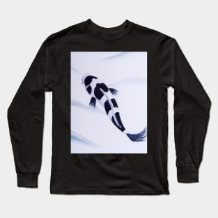 Black and white koi fish Long Sleeve T-Shirt